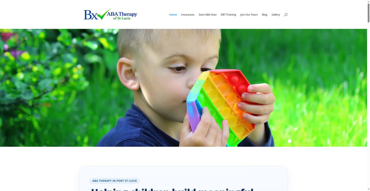 ABA Therapy PSL website