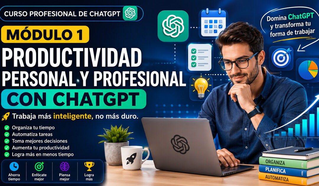 Curso Profesional de ChatGPT: Productividad Profesional, Organización y Sistemas de Trabajo