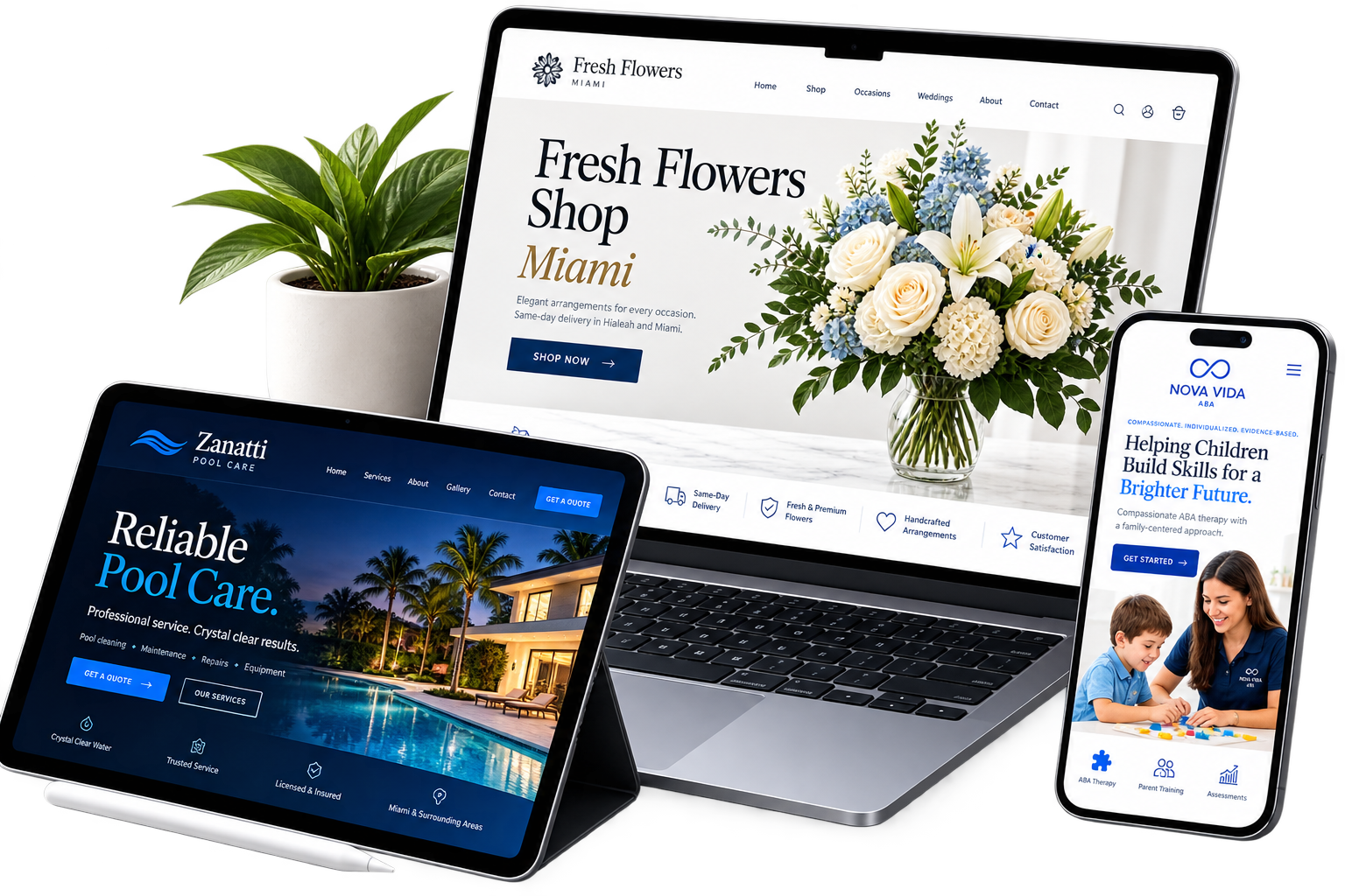 Vidal Digital Miami WordPress, WooCommerce and ABA therapy website design portfolio